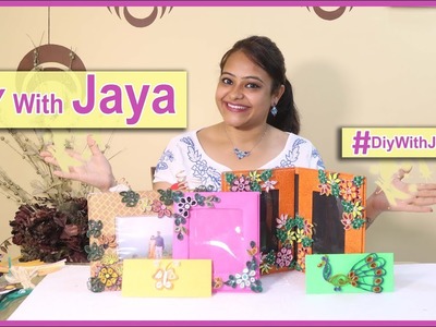 DIY with Jaya #2 || Quilling Photo Frames   || My Media Cafe