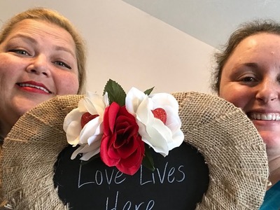 Dollar Tree DIY - Beauty Inspired Valentine Heart Wreath