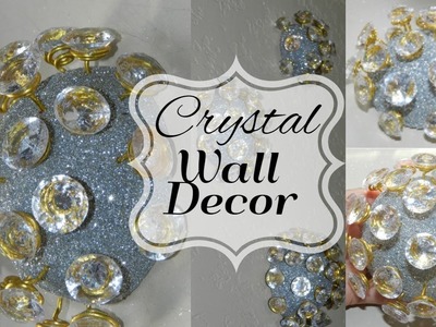 Dollar Tree DIY Glam Crystal Sphere Wall Decor!| Crystal Wall Sconces
