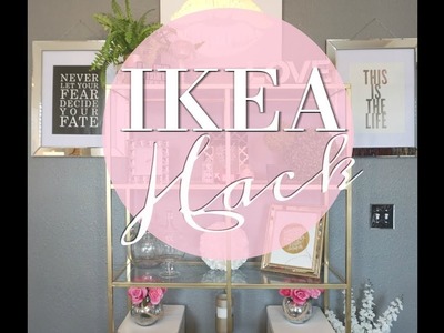 EASY DIY IKEA HACK || HOME OFFICE || Glam Organization Shelves
