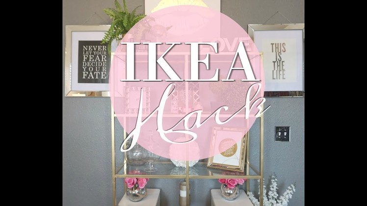 EASY DIY IKEA HACK || HOME OFFICE || Glam Organization Shelves