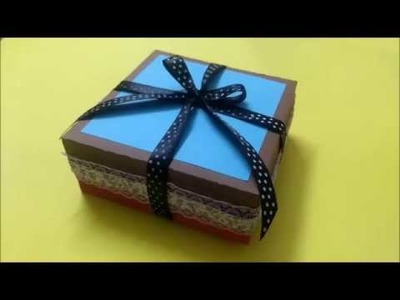 Handmade photo box idea for birthday | complete tutorial