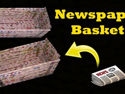 Homemade Paper Basket || Paper Basket Made With Newspaper