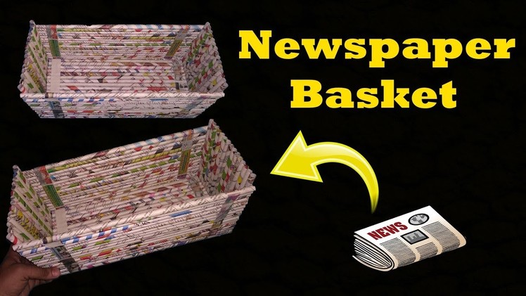 Homemade Paper Basket || Paper Basket Made With Newspaper