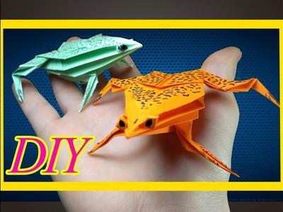 How to Make a 3D Frog From Paper - DIY Paper Frog