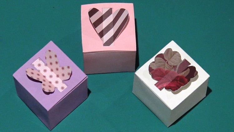 How to Make a Gift Box - DIY Paper Box (Heart Box, Butterfly, Flower. )