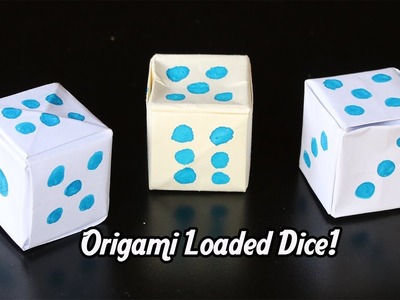 How To Make an Origami Paper Loaded Dice | Paper Dice Step by Step Instructions