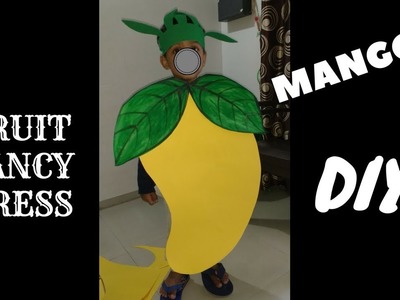 How to make mango dress.costume for kids from paper at home easily | DIY at Home