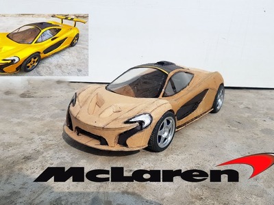 How to make RC Mc Laren || DIY || Cardboard Mc laren P1|| How to make electric toy car