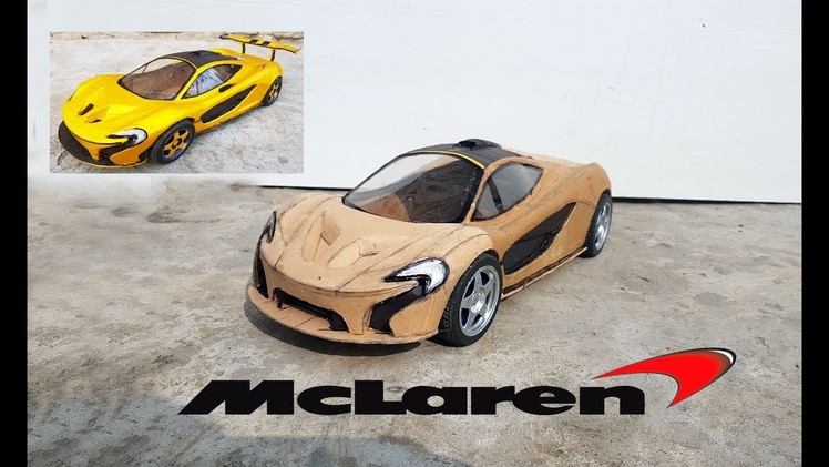 How to make RC Mc Laren || DIY || Cardboard Mc laren P1|| How to make electric toy car