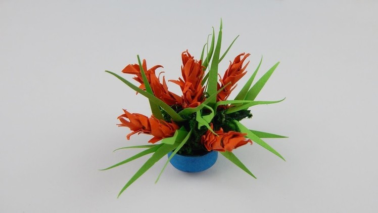 Miniature decoration flower DIY papercraft deco doll house plant Miniaturblume