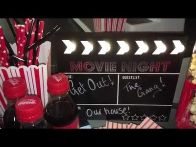 Movie night Bar cart! Family night DIY!