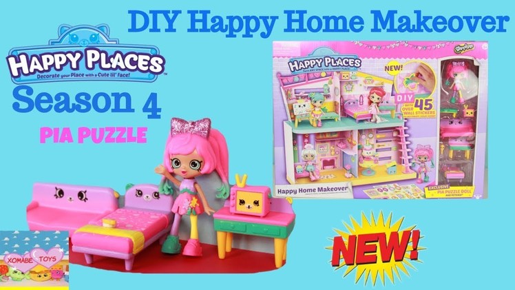 New PIA PUZZLE Shoppie Doll + DIY Happy Home Makeover with 45 Stickers and Furniture