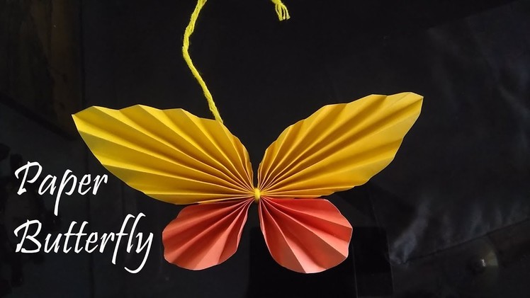 Paper butterfly easy and beautiful - room decor - a4 colour paper