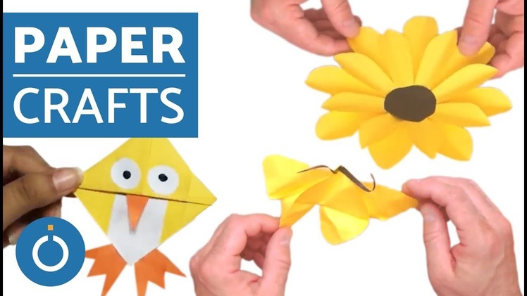Paper Crafts - Easy Bird and Flower