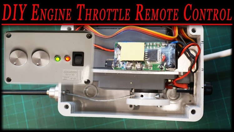 RC tractor remote control [DIY engine throttle remote control] for under $60