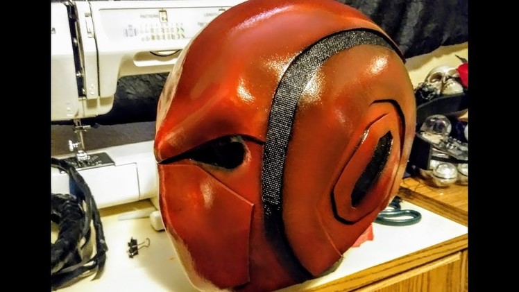 Red Hood Cosplay DIY mask version 2 build video
