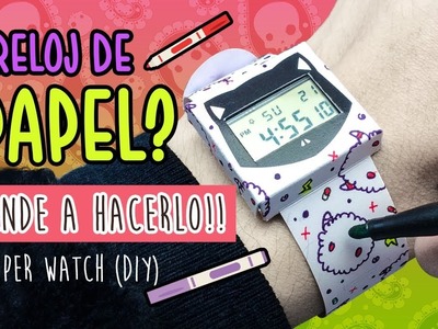 ¿RELOJ DE PAPEL? ????  te enseño como hacerlo! ⌚️  Paper Watch DIY