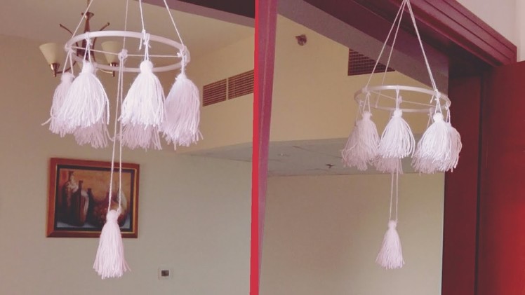 Tassel wind chime DIY.how to make tassel wind chime at home.very easy