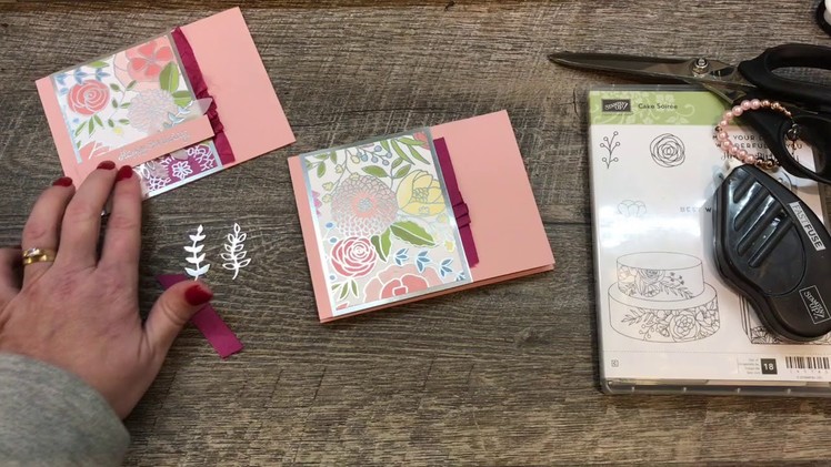 Tips and Tricks to hilight your GORGEOUS Printed Paper in a card!