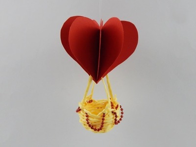 Valentines Day gift - one aerostat DIY crafting Heißluftballon Valentinstag Geschenk