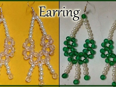 #103 How to Make Pearl Beaded Earring || Diy || Jewellery Making