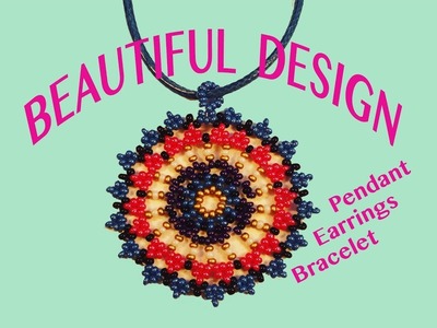 Beautiful Beaded Element for Pendants and bracelets DIY