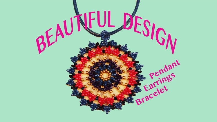 Beautiful Beaded Element for Pendants and bracelets DIY