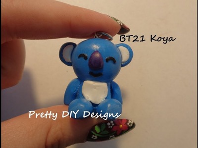 BT21 Koya Polymer Clay Keychain