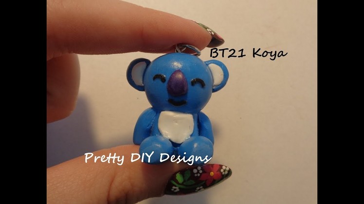 BT21 Koya Polymer Clay Keychain