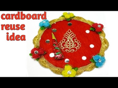Cardboard wedding gift plate.designer handmade  thali making.wedding tray decoration