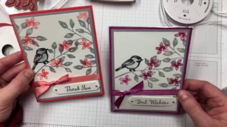 Changing Up Two Handmade Cards Using the Petal Palette Stamp Set