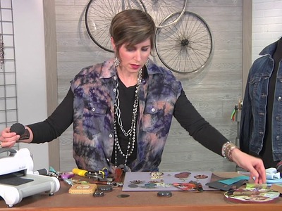Cut up cookie tins to create jewelry on Beads, Baubles and Jewels with Candie Cooper (2605-2)