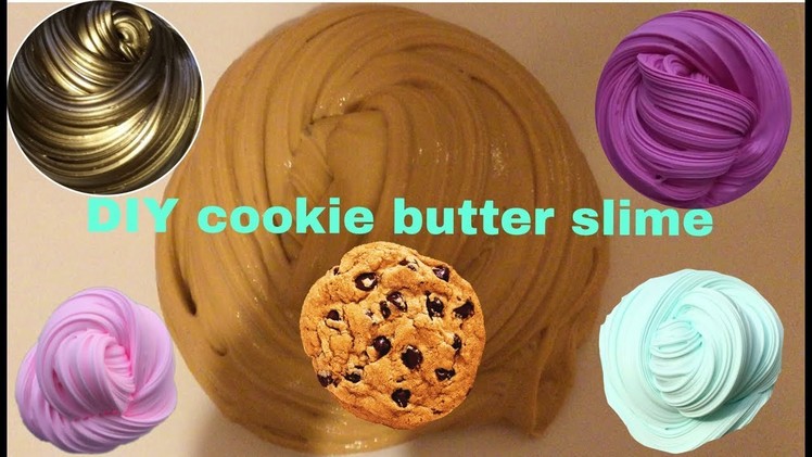 D.I.Y cookie butter slime with no clay