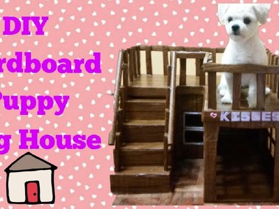 DIY Cardboard Puppy Dog House