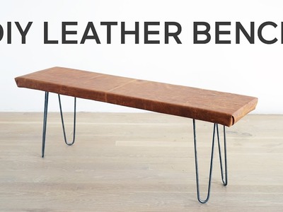 DIY Leather Covered Bench | A Dwell Made Project