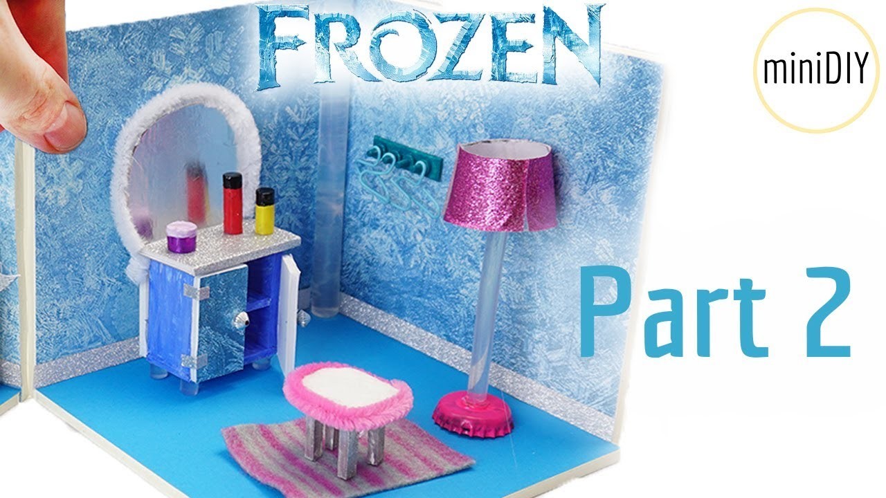 Diy Miniature Dollhouse Bedroom I Frozen I Part 2