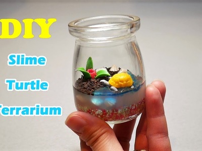 DIY Miniature Slime Turtle Habitat Terrarium