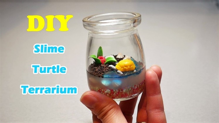 DIY Miniature Slime Turtle Habitat Terrarium