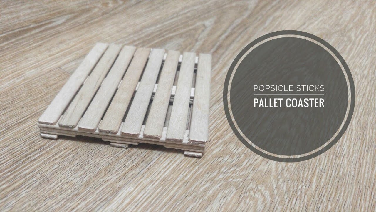 Diy Popsicle Sticks Pallet Coaster