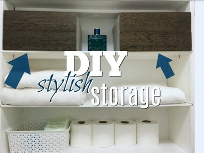 DIY Stylish Storage Boxes | Dollar Store HACK!