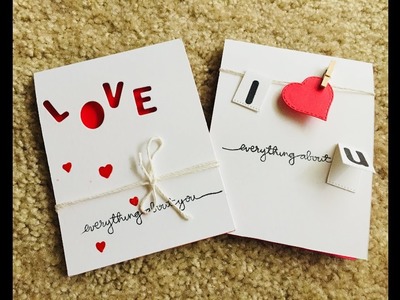 DIY Valentine’s Day Card | Anniversary Card | Handmade | valentine cards handmade