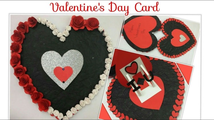 DIY Valentines day Heart Card.Heart Shaped Love Cards Pop up Handmade Greeting Cards for Boyfriend