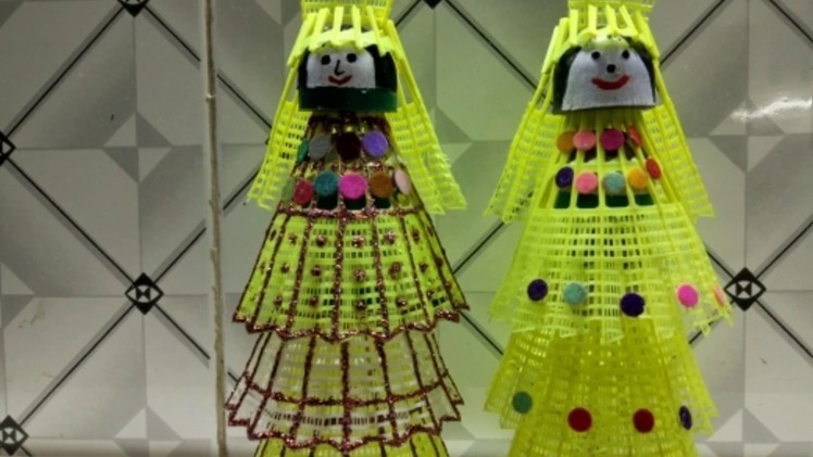 Dolls made of WasteMaterial.Handicraft.DIY.RASHI