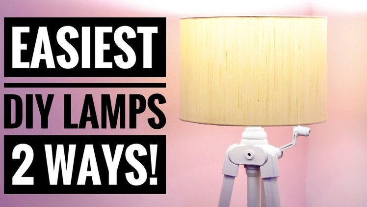EASY DIY'S YOU NEED TO KNOW | DIY FLOOR LAMP AND CLOUD LAMP | UPAASANA LAMBA