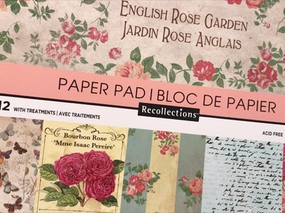 English Rose Garden Paper Pad. Michaels NEW hot buys| I'm A Cool Mom