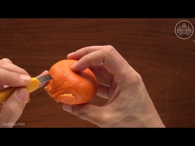 Fruit Peel Carving (aka "Orange Origami") by Yoshihiro Okada