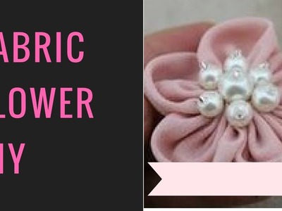How to make easy Fabric flower,cutting and stitching, diy