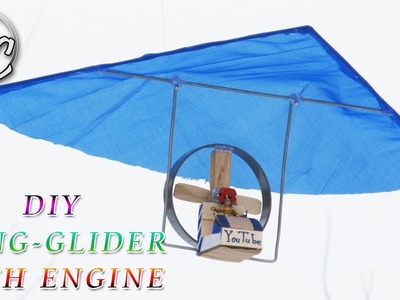 How to Make Hang Glider With Engine - DIY Amazing Hang Glider - Motor-Hang Glider From Cardboard