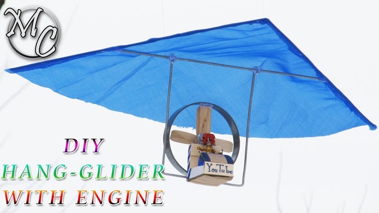 How to Make Hang Glider With Engine - DIY Amazing Hang Glider - Motor-Hang Glider From Cardboard